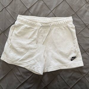 Nike Women's Athletic White Shorts with pockets